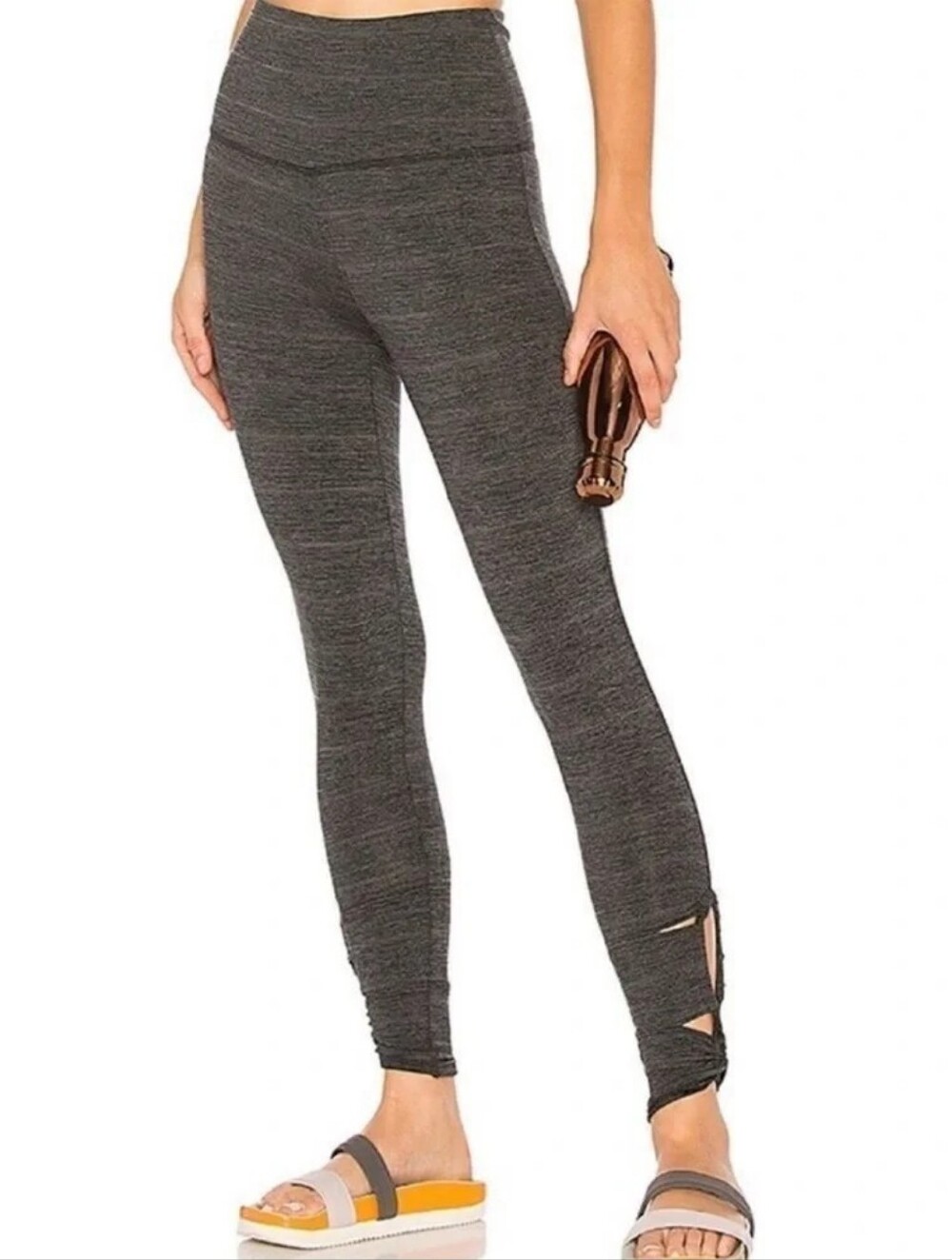 FREE PEOPLE FP MOVEMENT Revolve Gray Marled Leggings - Size S